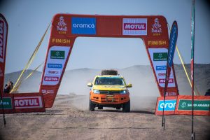 finish line, Copyright Dakar Press Team